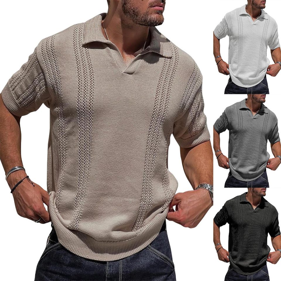 Men’s Knitted Polo Shirt