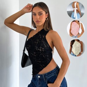 Women’s Lace Backless Top