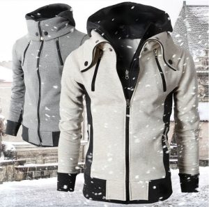 Men's Zip-Up Hooded Jacket