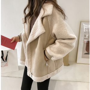 Women's Suede Lamb Velvet Jacket