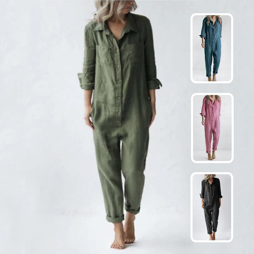 Women’s Casual Long Sleeve Jumpsuit