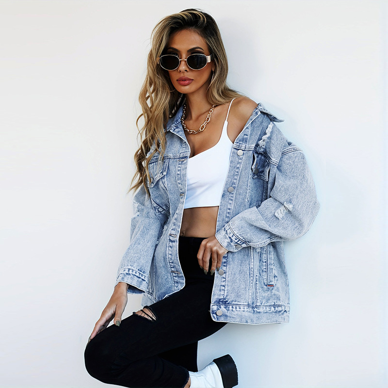 Women's Boyfriend-Style Denim Jacket