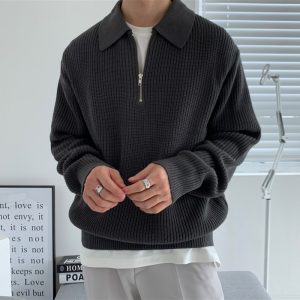 Men's Lapel Sweater