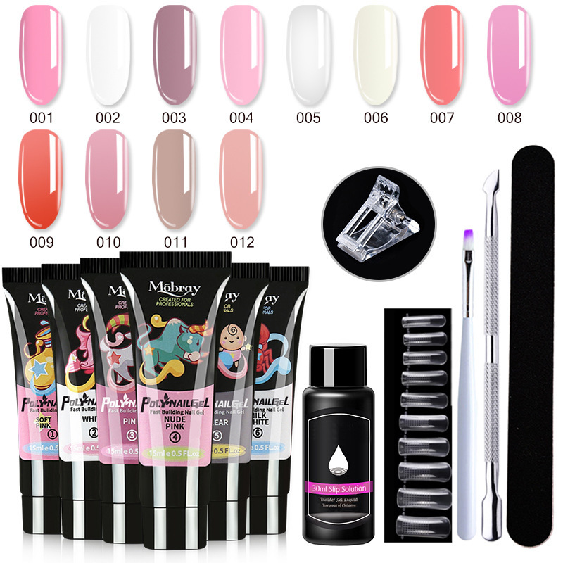 7-Piece Crystal Nail Extender Set