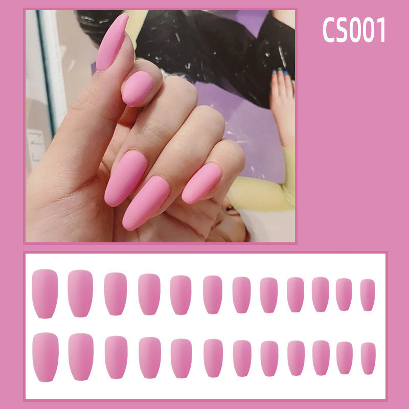 Frosted Ballet Fake Nails