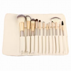24-Piece White Makeup & Brush Set