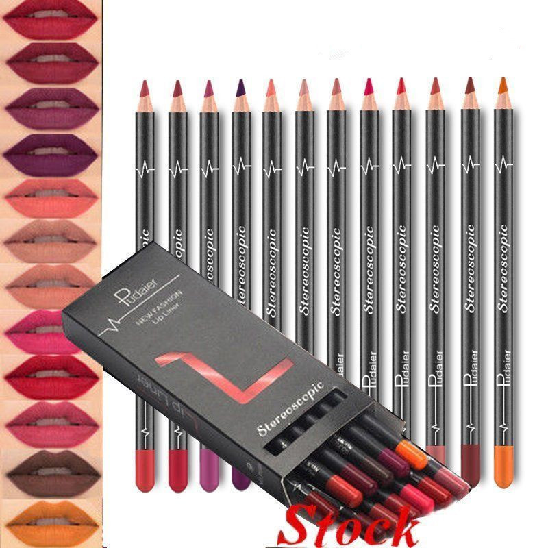 36-Color Waterproof Lip Liner Set