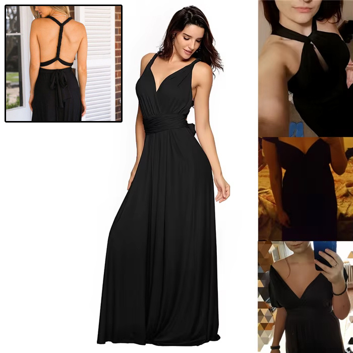 Women's Sexy Backless Maxi Dress