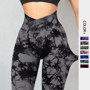 Seamless Tie-Dye Leggings for Women